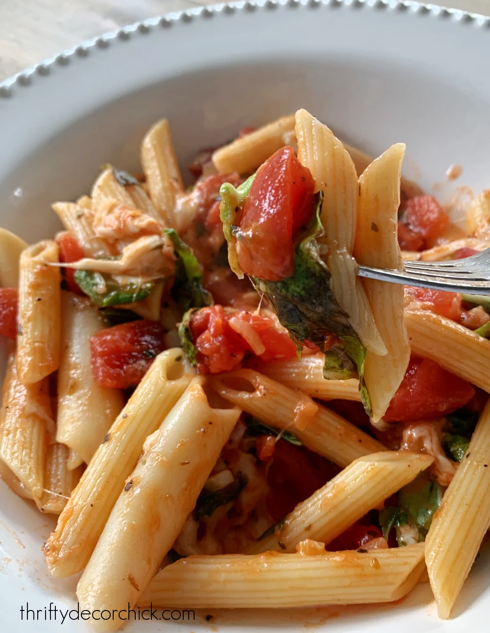 simple tomato basil pasta